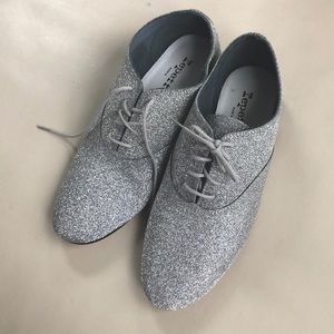 Magical silver sparkly Repetto ballet flats 39!